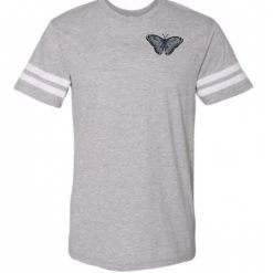 Shop Brittany Allen Blue Butterfly Football Tee