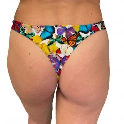 Brittany Allen Multi-Butterfly Thong Swim Bottom