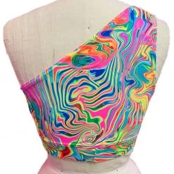 Brittany Allen Chromatic Shoulder Sports Bra BRAS