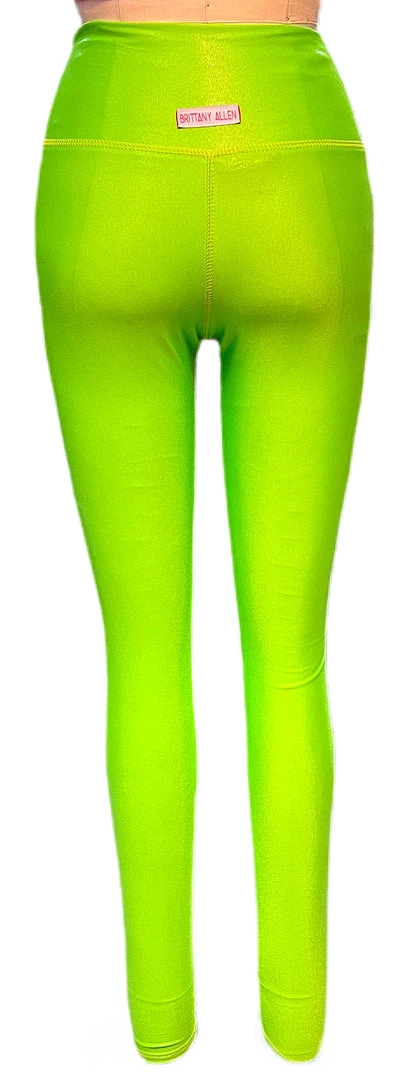 Brittany Allen Neon Green Leggings 2 Brittany Allen Neon Green Leggings