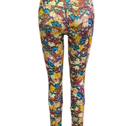 Brittany Allen Multi-Butterfly Opal Stone Leggings