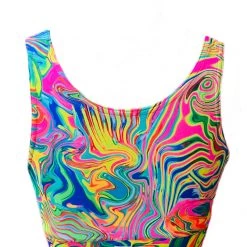 Brittany Allen Chromatic Scoop Neck Sports Bra BRAS