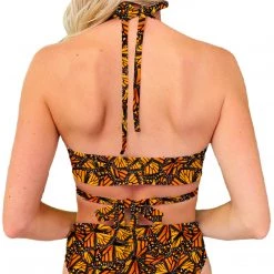 Brittany Allen Monarch Wrap Swim Top SWIMWEAR