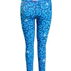 Brittany Allen Blue Butterfly Rhinestone Leggings