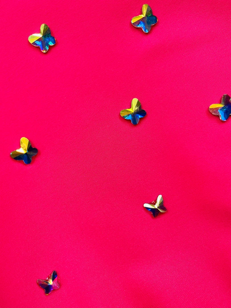 Brittany Allen Neon Pink Crystal Flutter Bra BRAS 3 Brittany Allen Neon Pink Crystal Flutter Bra BRAS