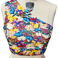 Brittany Allen BRAS Multi-Butterfly Shoulder Sports Bra