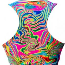 Brittany Allen Chromatic Crew Neck Sports Bra BRAS