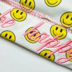 Brittany Allen Be Happy Crew Neck Sports Bra