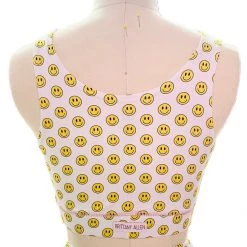 Brittany Allen Be Happy Scoop Neck Sports Bra