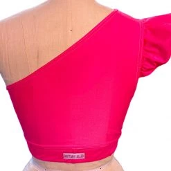 Brittany Allen Neon Pink Crystal Flutter Bra BRAS