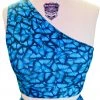 Brittany Allen Blue Butterfly Shoulder Sports Bra