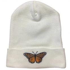 Shop Brittany Allen Monarch Embroidered Beanie ACCESSORIES + TOTES