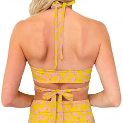 Brittany Allen SWIMWEAR Banana Wrap Swim Top