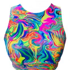Brittany Allen Chromatic Crew Neck Sports Bra BRAS