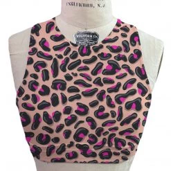 Brittany Allen Pink Leopard Crew Neck Sports Bra BRAS