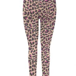 Brittany Allen Pink Leopard Leggings