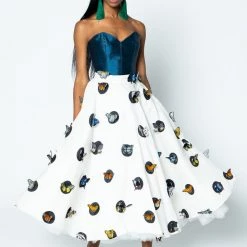 Shop Brittany Allen Butterfly Polka Dot Skirt BOTTOMS