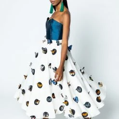 Shop Brittany Allen Butterfly Polka Dot Skirt BOTTOMS